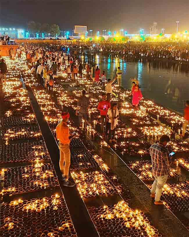 अयोध्येत दीपोत्सव, बनले दोन गिनीज रेकॉर्ड