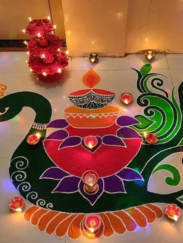 Dhanteras Easy Rangoli Designs : धनत्रयोदशीच्या दिवशी ‘या’ सोप्या कलश रांगोळ्या नक्की ट्राय करा.