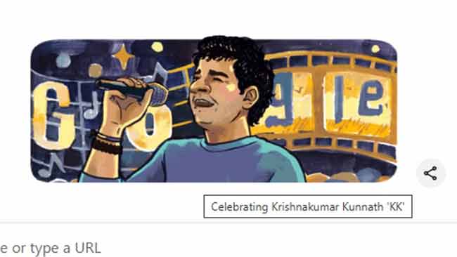Google Doodle : गुगलने बनवलं अष्टपैलू गायक केके यांचं डुडल!