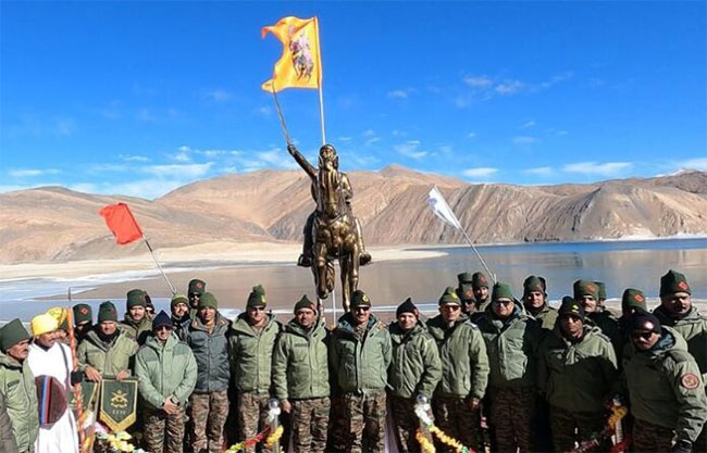 Chhatrapati Shivaji Maharaj Statue In ladakh