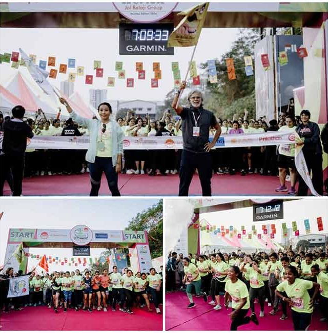 Milind Soman : पिंकाथॉनने आयोजित केलेल्या लांब शर्यतीत महिलांचा मोठा प्रतिसाद!