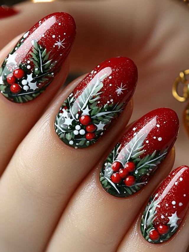 CHristmas Nail Art : ख्रिसमससाठी असं नेल एक्सटेंशन किंवा नेल आर्ट नक्की ट्राय करा!
