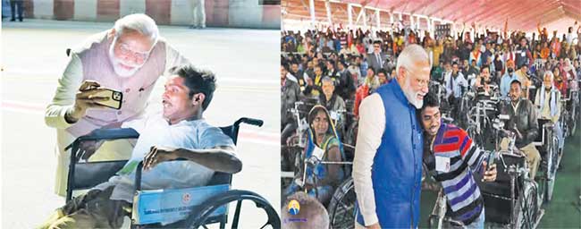 दिव्यांगजनांची सेवा, स्वाभिमानाचे अमृत दशक