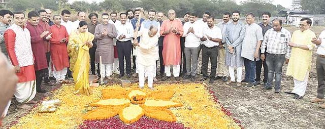 शेल्टर डोमचे भूमिपूजन संपन्न