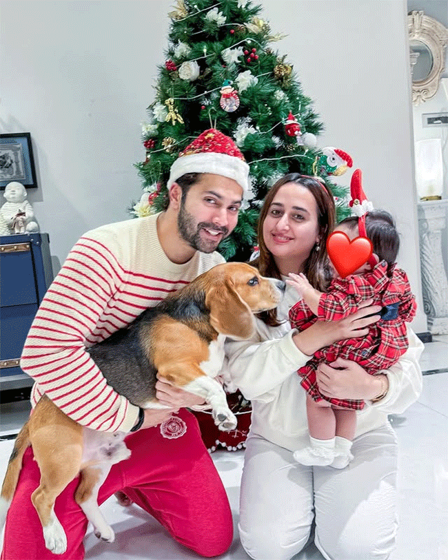 Varun Dhawan Daughter Photo : वरुण धवनने पहिल्यांदाच शेअर केला लेकीचा फोटो