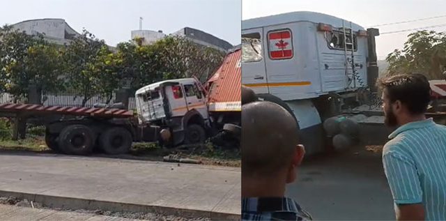 Ambernath Accident : मद्यधुंद ट्रेलर चालकाची ५० वाहनांना धडक!