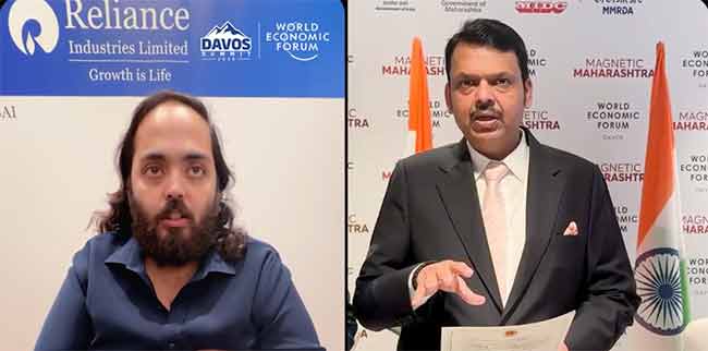 रिलायन्ससोबत ३ लाख कोटींचा ऐतिहासिक करार, ३ लाख रोजगार संधी – मुख्यमंत्री