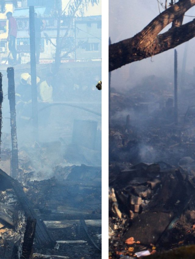Mumbai Bandra Fire : मुंबईच्या वांद्र्यात भीषण आग, २५ ते ३० झोपड्या जळून खाक