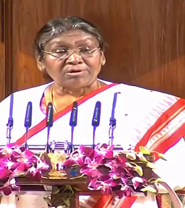 Droupadi Murmu : विकसित भारत हेच ध्येय : राष्ट्रपती