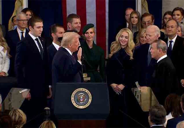 Donald Trump Oath Ceremony: डोनाल्ड ट्रम्प यांनी घेतली राष्ट्राध्यक्षपदाची शपथ, बनले अमेरिकेचे ४७वे राष्ट्राध्यक्ष