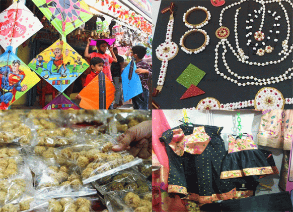 Makarsankrant Special : संक्रांती विशेष तिळगुळ, वाणाचे साहित्य, कपड्यांनी सजल्या बाजारपेठा
