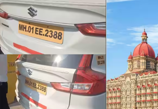 मुंबईत आढळल्या एका नंबर प्लेटच्या दोन कार, ताज हॉटेलजवळची घटना