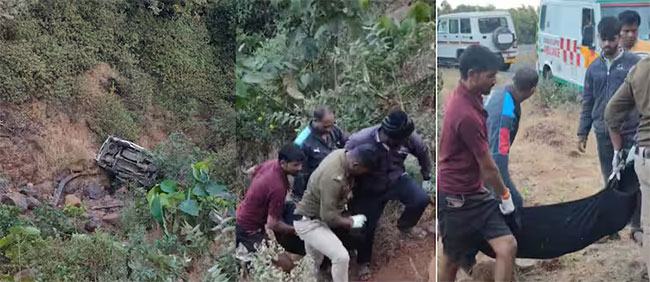 Pune-Bhor Accident : पुण्यात अपघात, कार १०० फूट दरीत कोसळली, एकाचा मृत्यू, ८ गंभीर जखमी