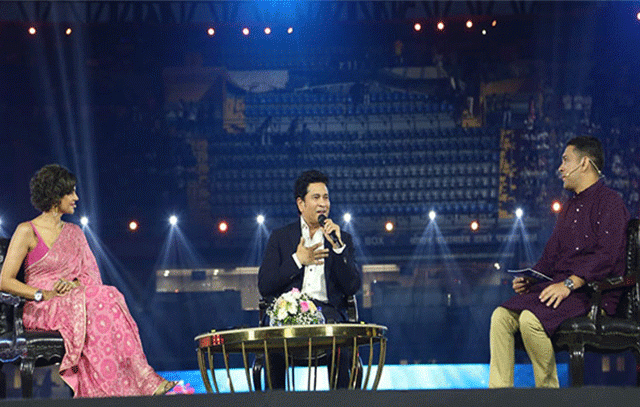 Master Blaster Sachin Tendulkar :  वानखेडेच्या सुवर्ण महोत्सवात सचिनने आवडत्या पदार्थाचा सांगितला गंमतीशीर किस्सा!