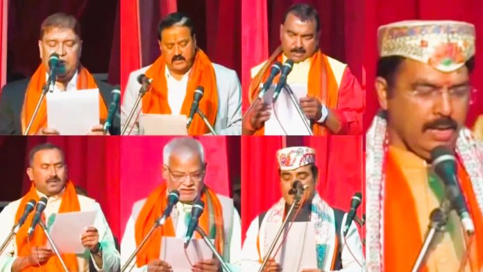 Cabinet expansion in Bihar : बिहारमध्ये मंत्रिमंडळ विस्तार, भाजपाच्या ७ जणांनी घेतली शपथ