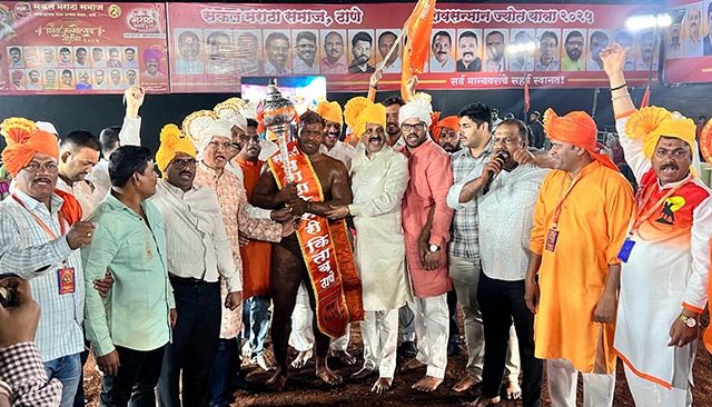 रविराज गायकवाडने पटकावली मराठा केसरी गदा