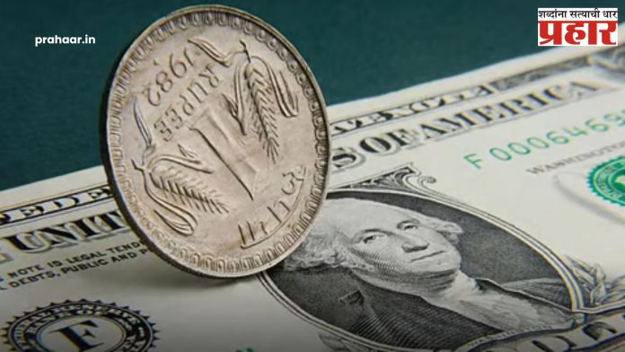 Rupee at 87 : डाॅलरच्या तुलनेत रुपया पहिल्यांदाच ८७ वर