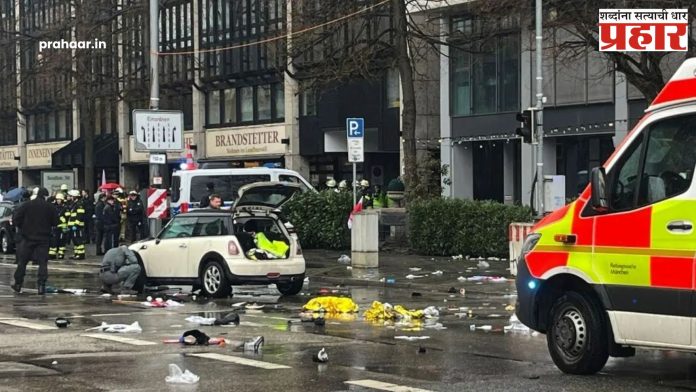 Germany Car Accident : जर्मनीत कार चालकाने २० लोकांना चिरडले