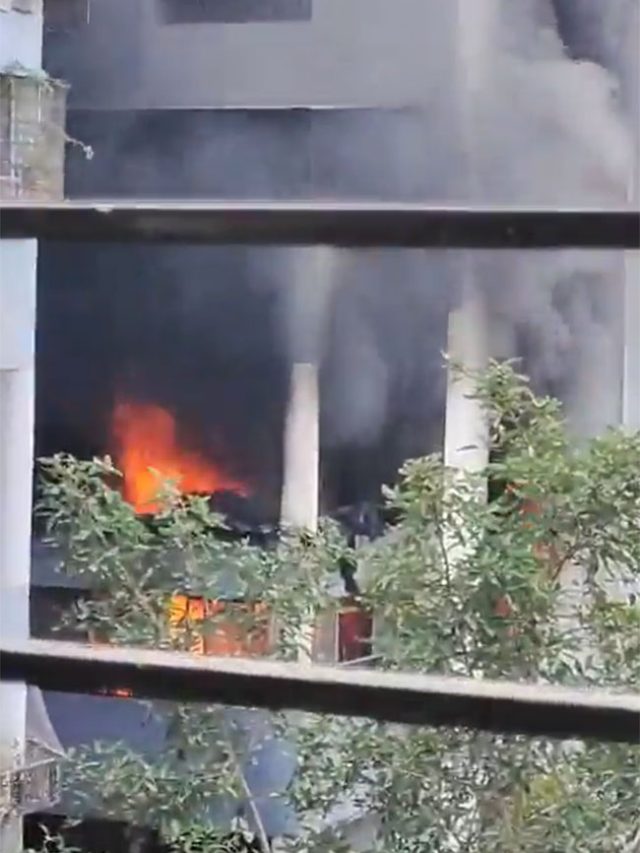 Pune Fire : पुण्यातील कोंढवा परिसरातील इमारतीला आग!