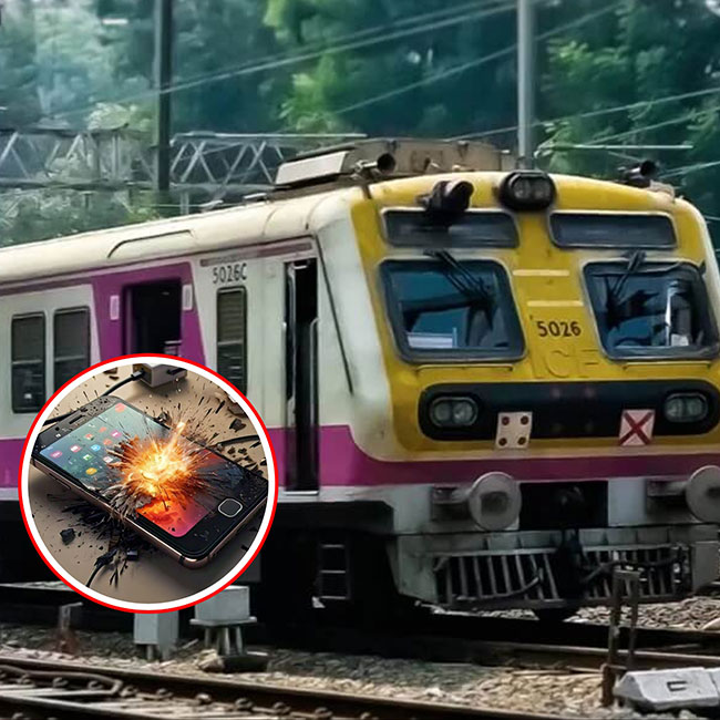 Mumbai Local News : कल्याण लोकलमध्ये मोबाईलचा स्फोट!