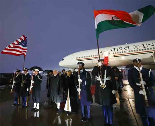 फ्रान्स दौऱ्यानंतर दोन दिवसांच्या अमेरिका दौऱ्यावर पोहोचले पंतप्रधान मोदी