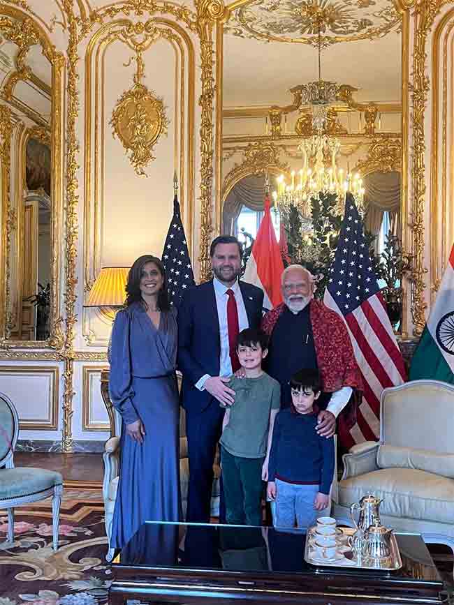 US उपराष्ट्रपती जेडी वेन्स यांच्या मुलाच्या बर्थडेला पोहोचले पंतप्रधान मोदी, दिली खास भेट