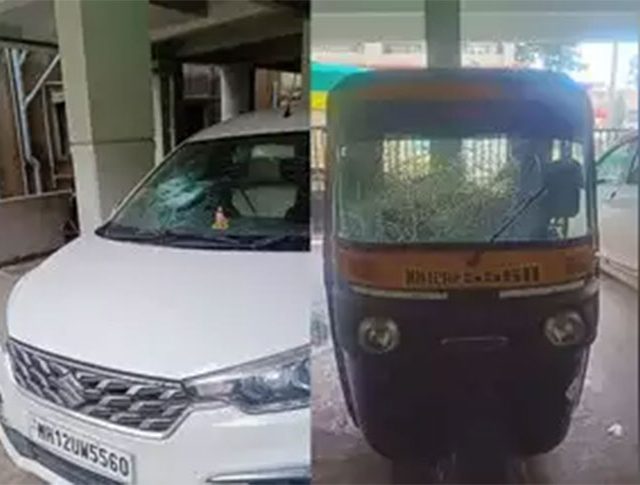 Pune News : पुण्यात वाहनांच्या तोडफोडीचे सत्र सुरूच