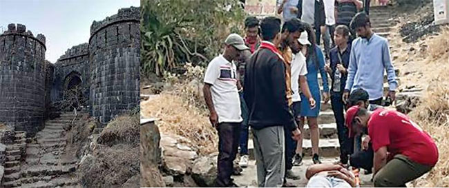 Sinhgad Tourist : सिंहगडावर फिरायला आलेल्या पर्यटकांवर मधमाशांचा हल्ला