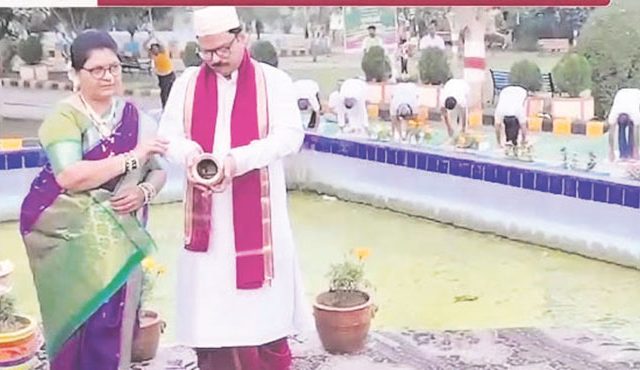 रथसप्तमीनिमित्त १४४ सांघिक सूर्यनमस्कार