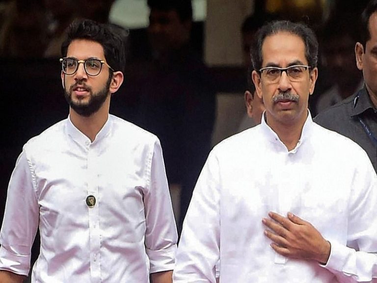 Aditya and Uddhav Thackeray