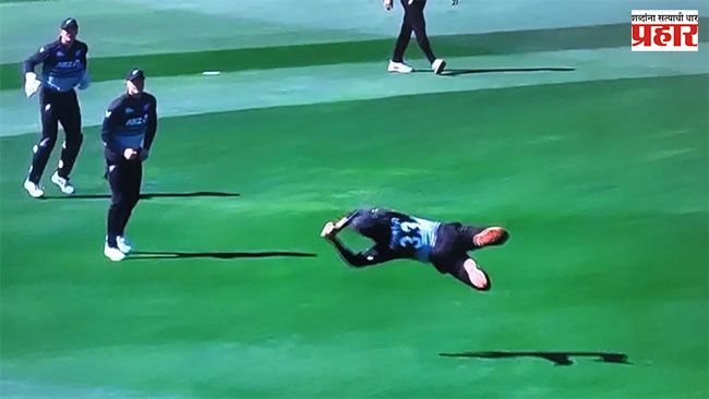 PAK vs NZ : न्यूझीलंडच्या टिम रॉबिन्सनने घेतला अफलातून झेल; व्हिडिओ व्हायरल!