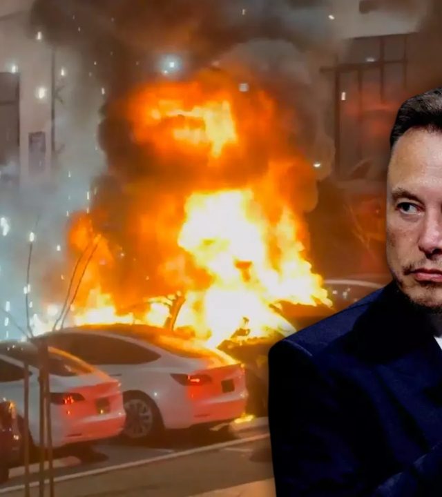 Elon Musk : एलॉन मस्क यांच्या टेस्लाच्या गाड्यांना आग