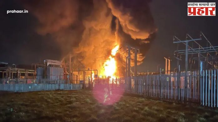 London Heathrow Airport : लंडन सबस्टेशनमध्ये भीषण आग...लंडनचा हिथ्रो विमानतळ २४ तासांसाठी ठप्प