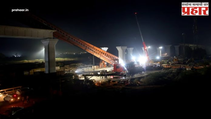 Bullet Train Project : अहमदाबादमध्ये बुलेट ट्रेन प्रकल्पस्थळी अपघात, २५ गाड्या रद्द