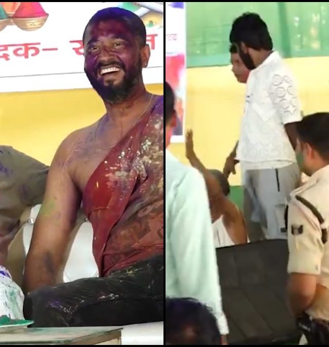 Thumka Lagao Or Get Suspended : 'नाच नाही निलंबन करतो', बेधुंद नेत्याने पोलिसाला सुनावले
