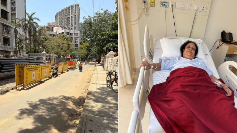 अंधेरीत बॅरिकेड्स पडल्याने ६७ वर्षीय महिलेला गंभीर फ्रॅक्चर