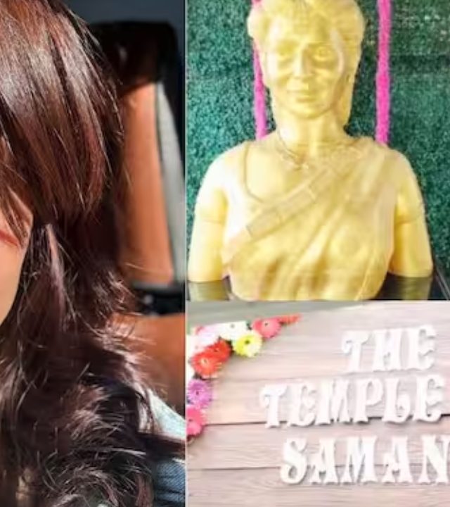 Samantha Ruth: 'या' चाहत्याने, दक्षिणेतील अभिनेत्री समंथा रुथचे चक्क मंदिर उभारलं