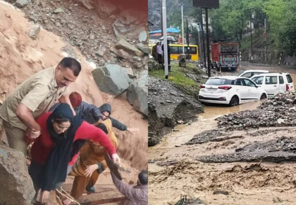 जम्मू काश्मीरला पावसाचा जबर तडाखा, शाळा बंद, वाहतूक कोलमडल्यामुळे जनजीवन विस्कळीत