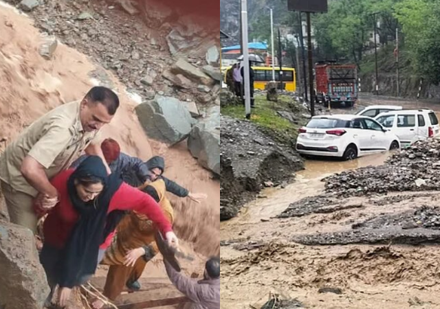 जम्मू काश्मीरला पावसाचा जबर तडाखा, शाळा बंद, वाहतूक कोलमडल्यामुळे जनजीवन विस्कळीत