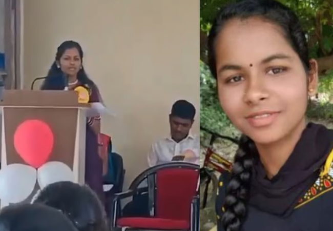 Viral Video : निरोप समारंभाचे भाषण करतेवेळी महाविद्यालयात विद्यार्थिनीचा मृत्यू