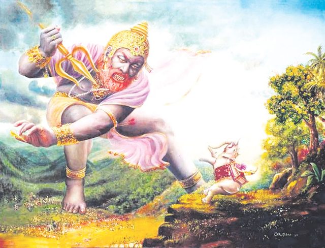 शापित चित्रकेतू झाला वृत्रासूर