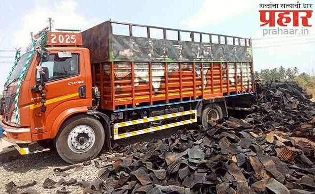 मुंबई गोवा हायवेवर बर्निंग टेम्पोचा थरार!