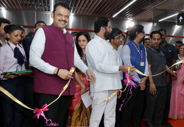 Mumbai Metro 3: मुख्यमंत्री आणि उपमुख्यमंत्र्यांच्या हस्ते बीकेसी-वरळी विभागाचे उद्घाटन