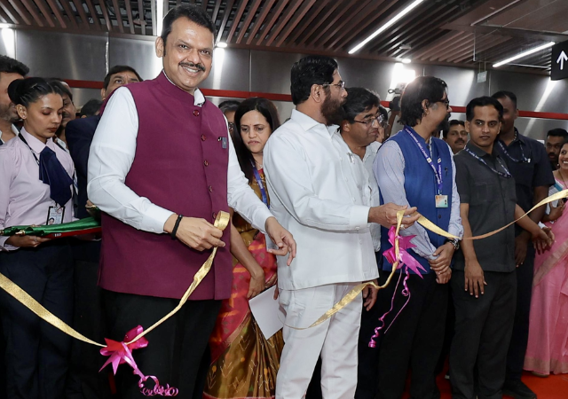 Mumbai Metro 3: मुख्यमंत्री आणि उपमुख्यमंत्र्यांच्या हस्ते बीकेसी-वरळी विभागाचे उद्घाटन