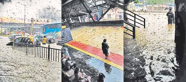 परळच्या केईएम रुग्णालयातही पावसाचे पाणी