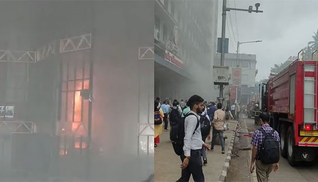 चर्चगेट स्टेशनवर मोंजिनीस शॉपला आग, प्रवाशांमध्ये खळबळ!
