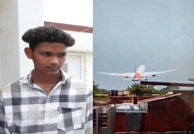 विमान अपघाताचा व्हिडीओ रेकॉर्ड करणाऱ्या १७ वर्षाच्या आर्यनला पोलिसांनी घेतले ताब्यात, प्राथमिक चौकशी होणार