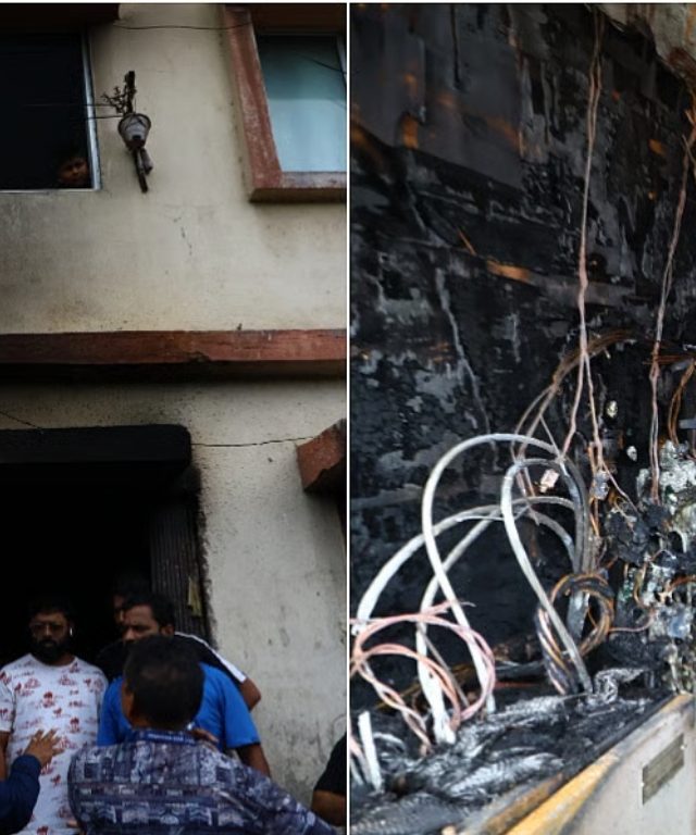 मुंबईत अग्नितांडव, घाटकोपर इमारतीला मध्यरात्री भीषण आग, १३ जण जखमी...