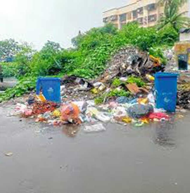 वसई -विरार शहरात अस्वच्छतेचे साम्राज्य