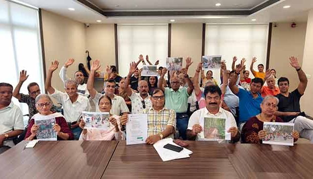 वैयक्तिक आकसापोटीच कावेसर तलाव उद्यानाच्या सुशोभीकरणाला विरोध